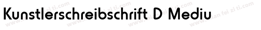 Kunstlerschreibschrift D Medium字体转换